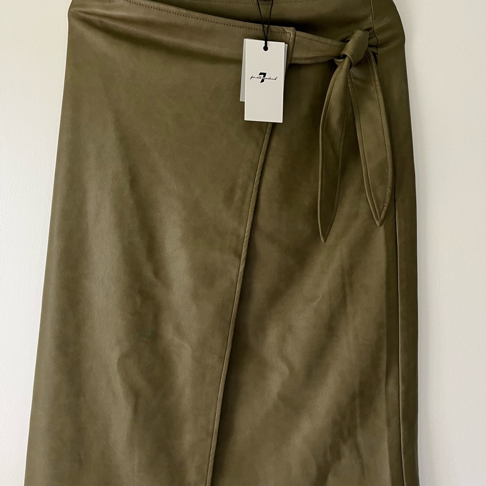 7 For All Mankind Khaki Pencil Skirt